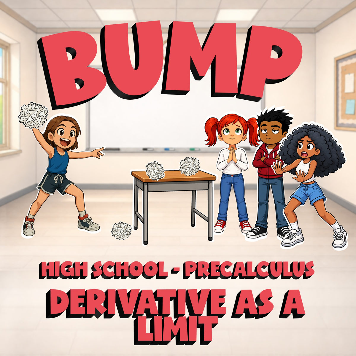 Derivative as a Limit BUMP Math Game - No Prep PreCalculus Review Activity