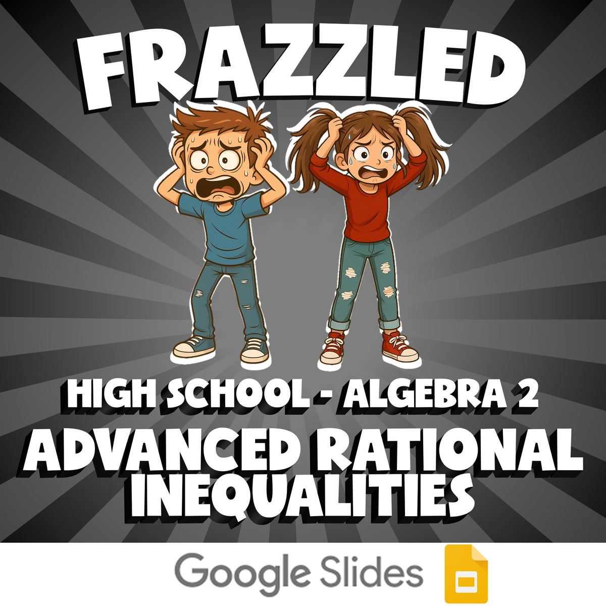 Advanced Rational Inequalities FRAZZLED Math Game - No Prep Algebra 2 Review
