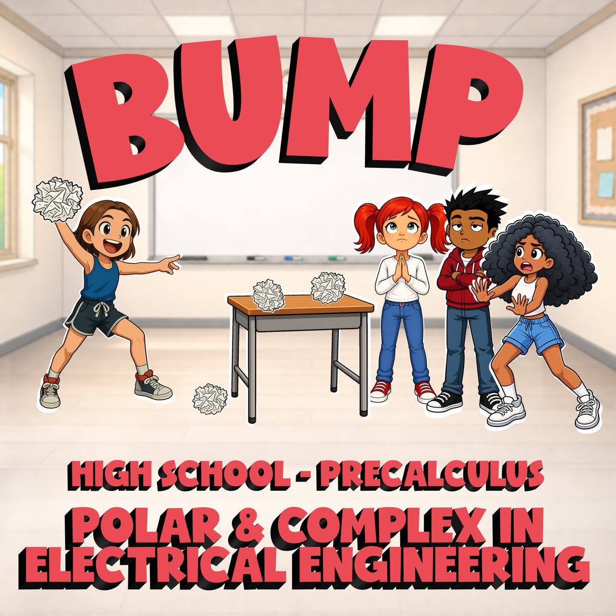 Polar & Complex in Electrical Engineering BUMP Math Game - No Prep PreCalculus