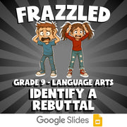 Identify a Rebuttal FRAZZLED ELA Game - No Prep Grade 9 Review Activity