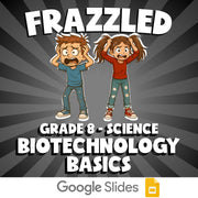 Biotechnology Basics FRAZZLED Science Game - No Prep Grade 8 Review Activity