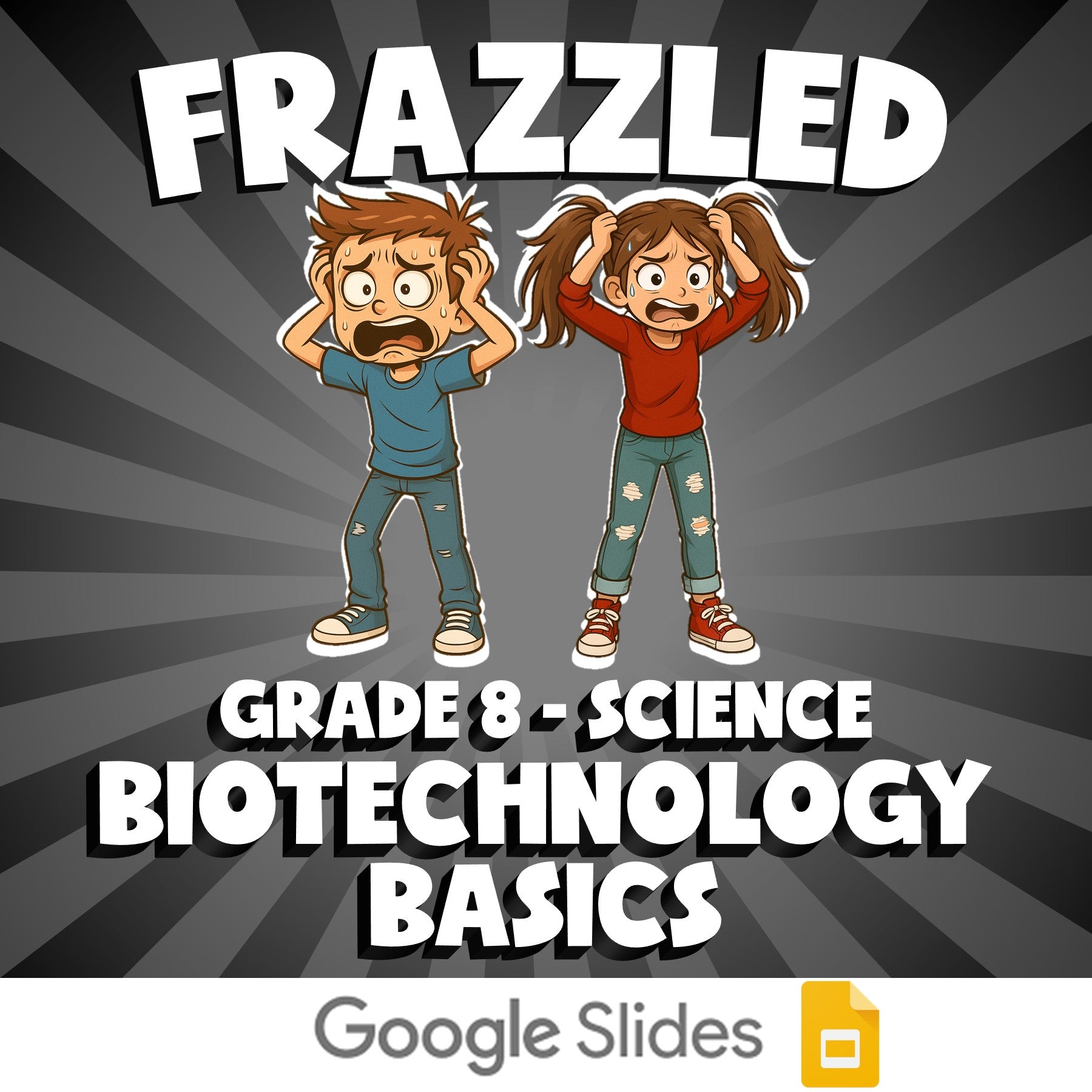 Biotechnology Basics FRAZZLED Science Game - No Prep Grade 8 Review Activity