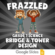 Bridge & Tower Design FRAZZLED Science Game - No Prep Grade 7 Review Activity