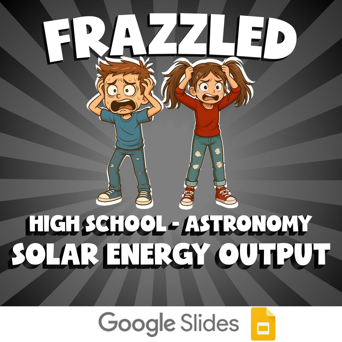 Solar Energy Output FRAZZLED Science Game - No Prep Astronomy Review Activity