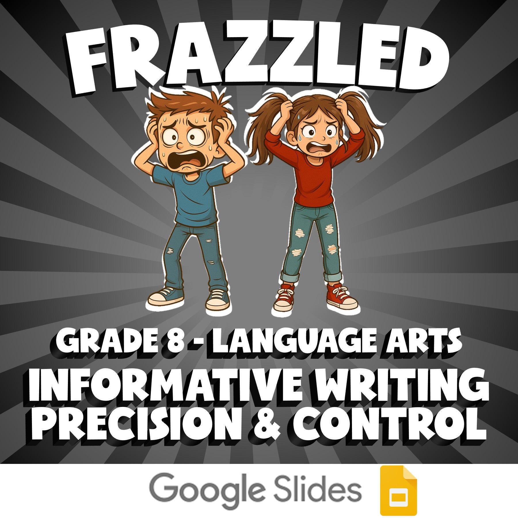 Informative Writing Precision & Control FRAZZLED ELA Game - No Prep Grade 8