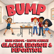 Glacial Erosion & Deposition BUMP Game - No Prep Earth Science Review Activity