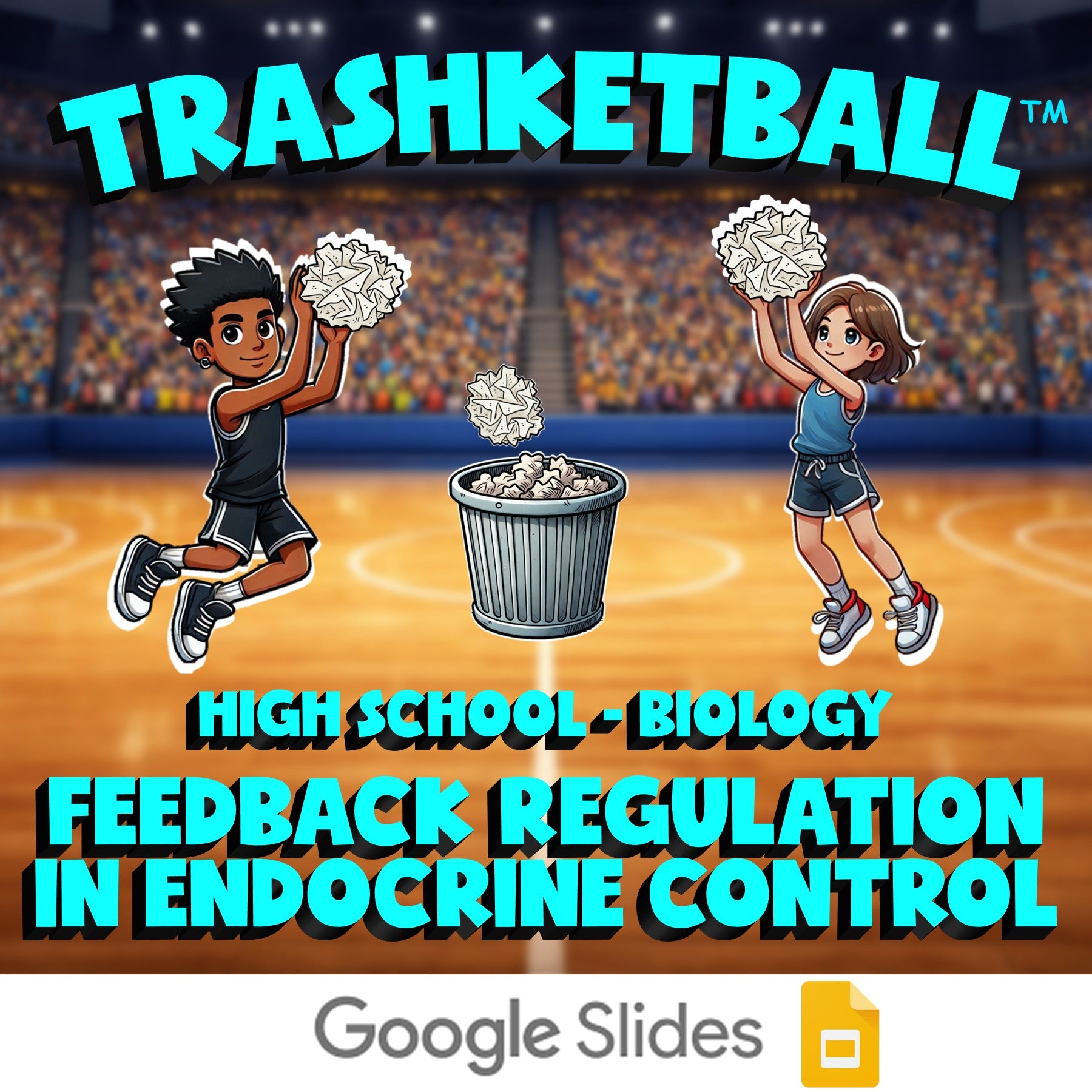Feedback Regulation in Endocrine Control TRASHKETBALL Science Game - Biology