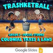 Colonial Taxes & Laws TRASHKETBALL Socials Game - No Prep Grade 3 Review