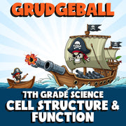 Cell Structure & Function GRUDGEBALL Science Game - No Prep Grade 7 Review