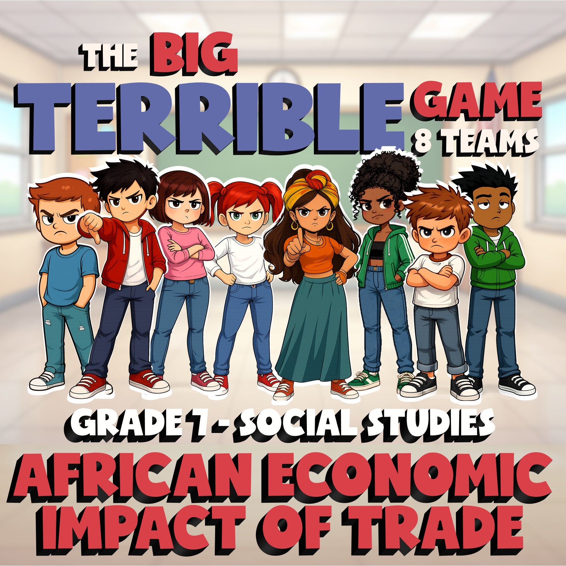 African Economic Impact of Trade BIG TERRIBLE GAME - Grade 7 Socials Review