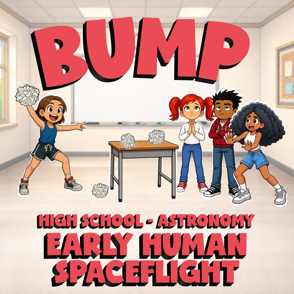 Early Human Spaceflight BUMP Science Game - No Prep Astronomy Review Activity