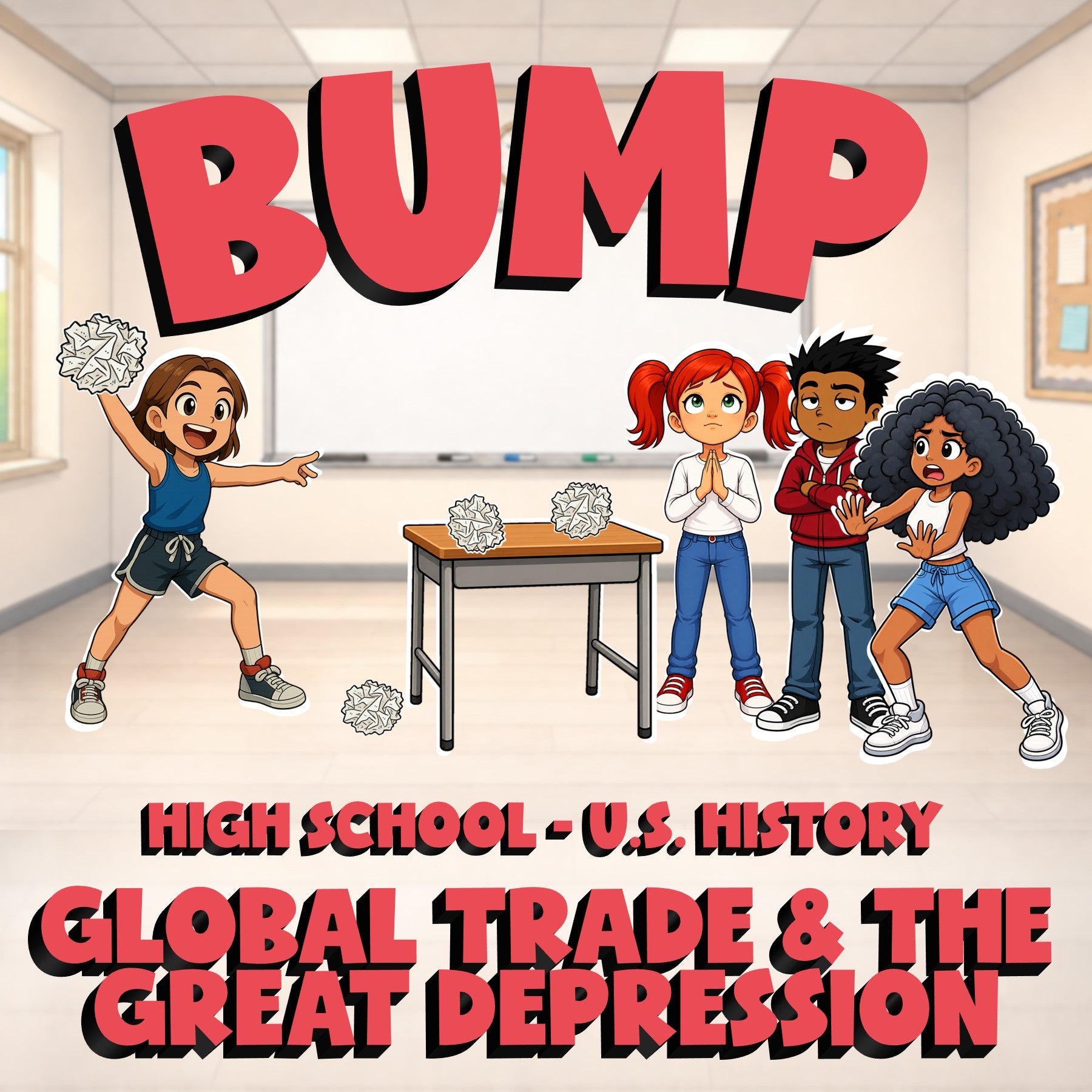 Global Trade & the Great Depression BUMP U.S. History Game - No Prep Review