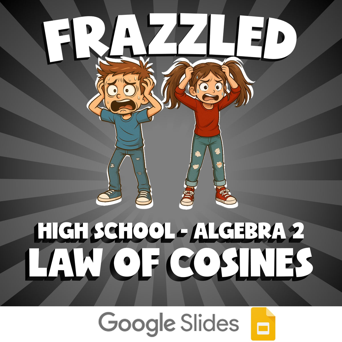 Law of Cosines FRAZZLED Math Game - No Prep Algebra 2 Review Activity