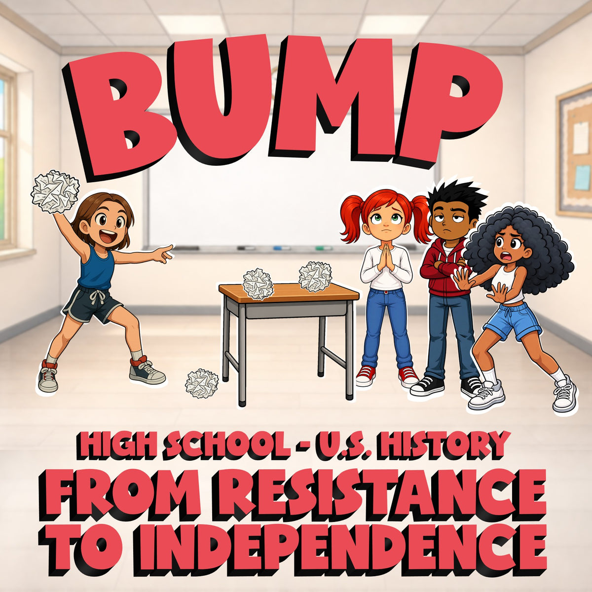 From Resistance to Independence BUMP U.S. History Game - No Prep Review Activity