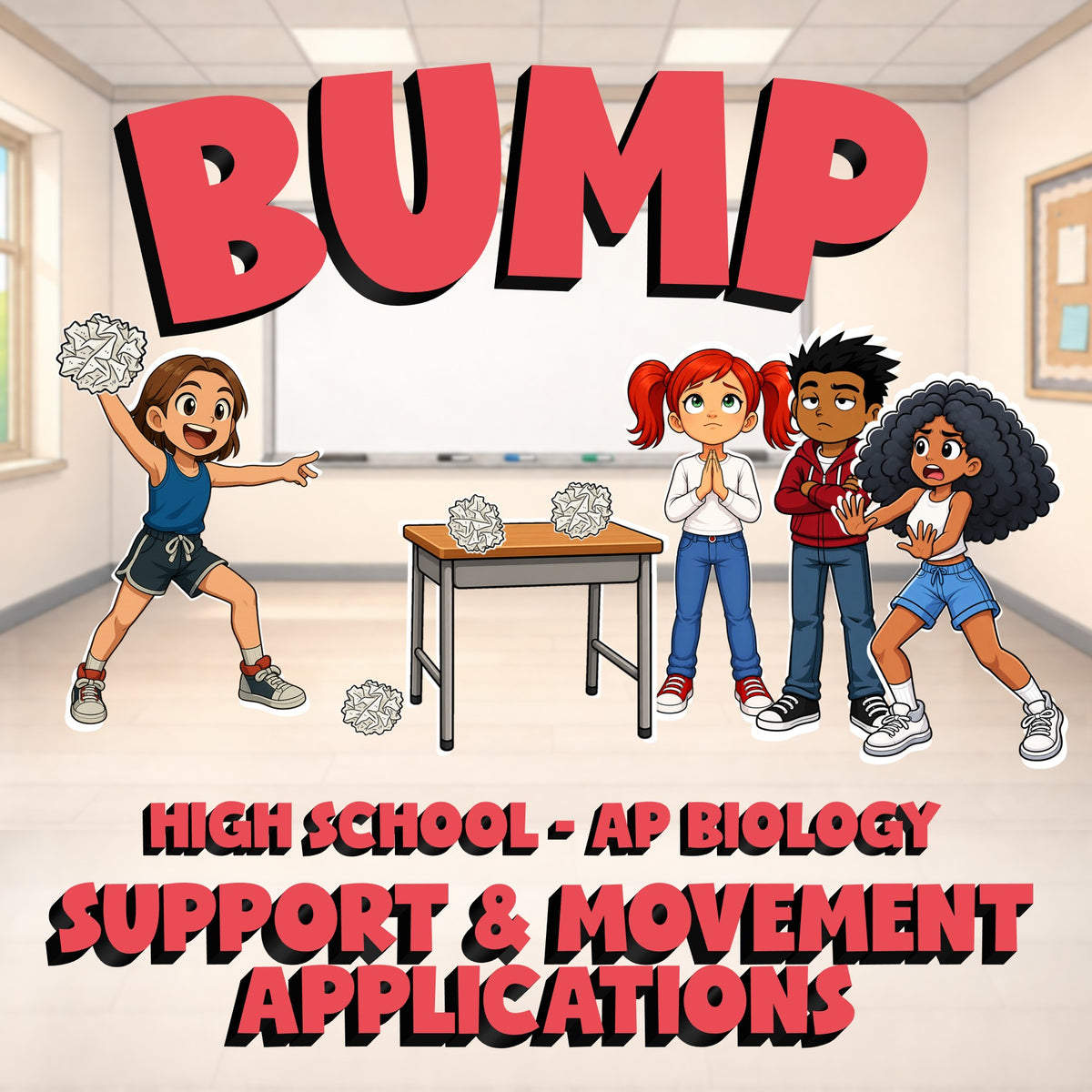 Support & Movement Applications BUMP Science Game - No Prep AP Biology Review