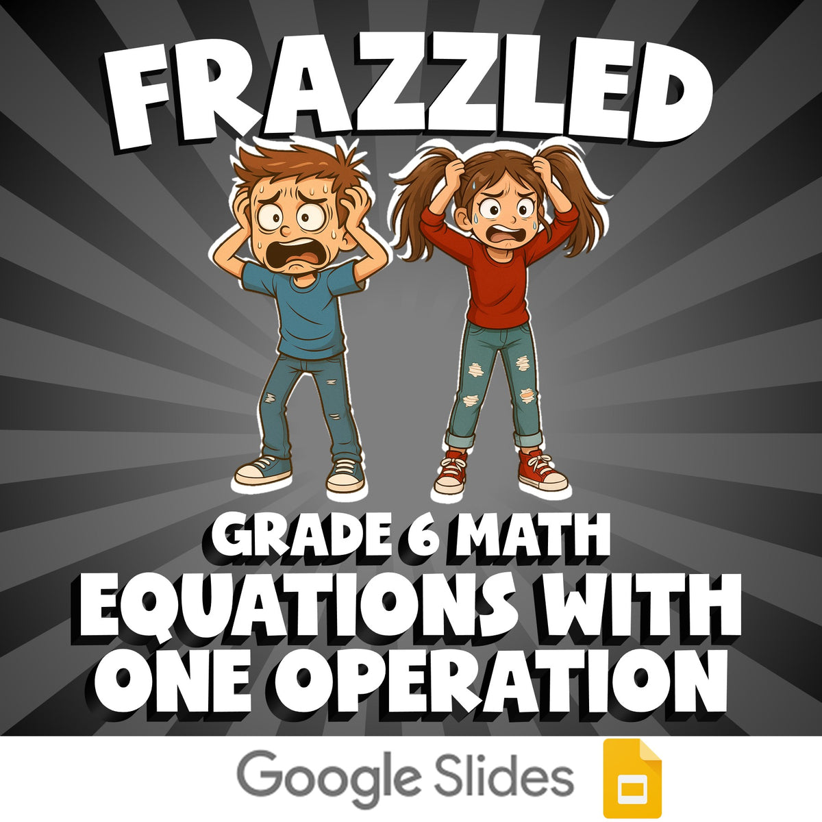 Equations with One Operation FRAZZLED Math Game - No Prep Grade 6 Review