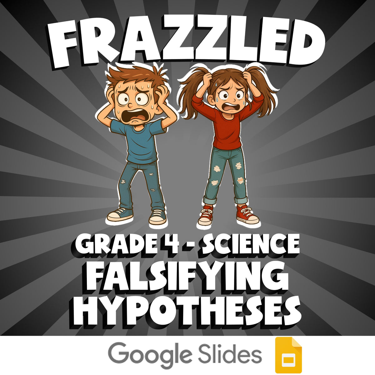 Falsifying Hypotheses FRAZZLED Science Game - No Prep Grade 4 Review Activity