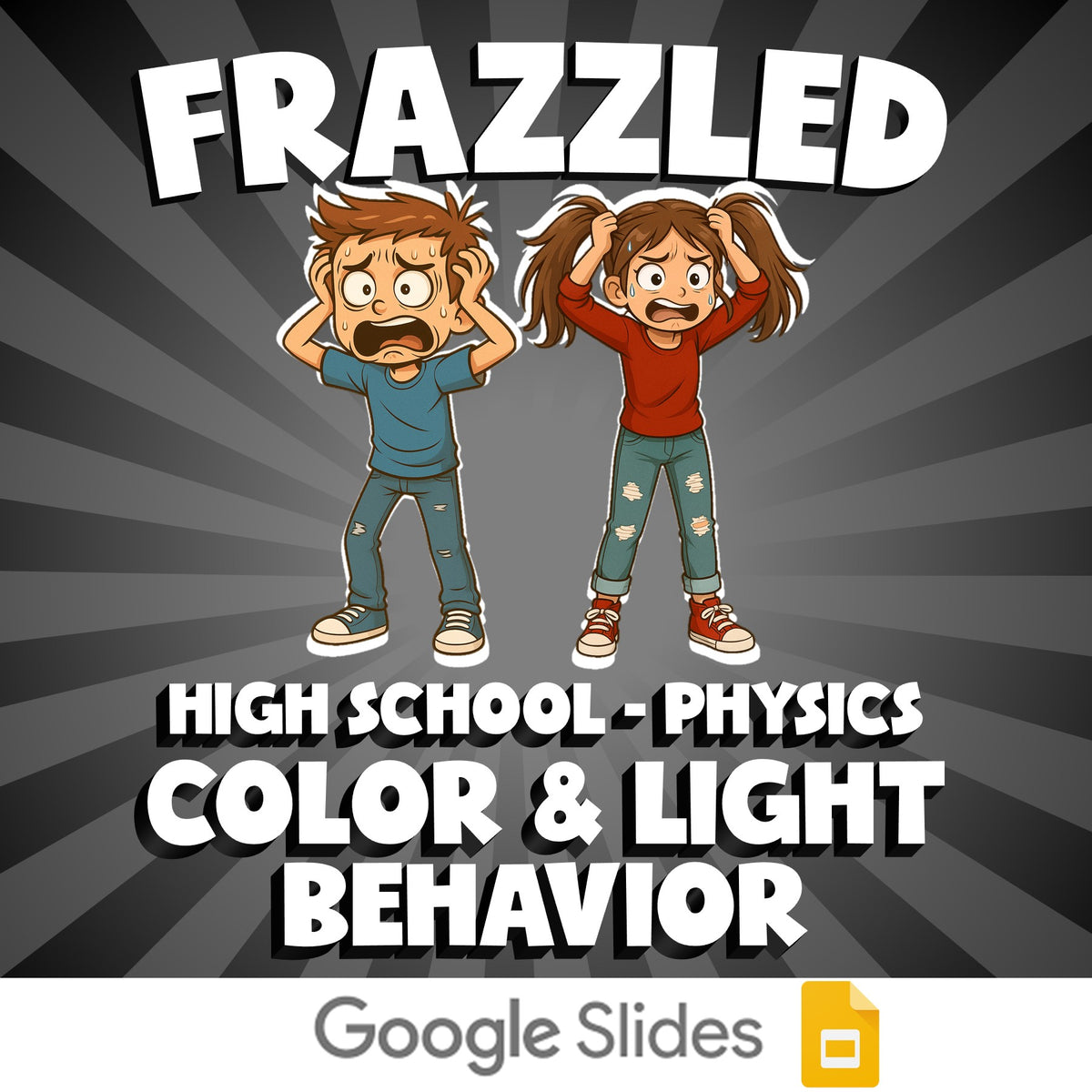 Color & Light Behavior FRAZZLED Science Game - No Prep Physics Review Activity