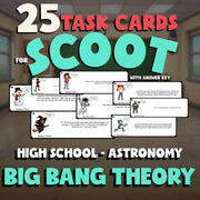 Big Bang Theory SCOOT TASK CARDS Science Game - No Prep Astronomy Review