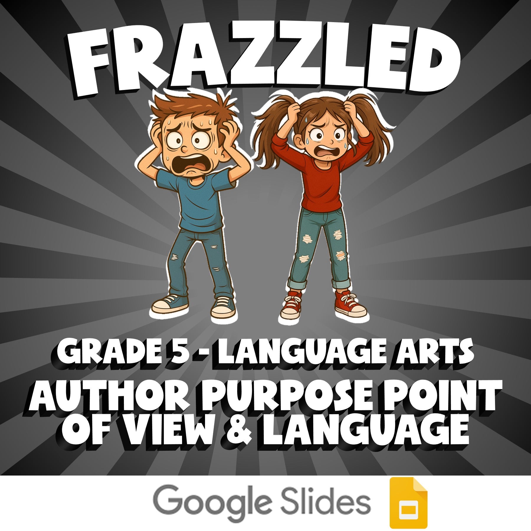 Author Purpose Point of View & Language FRAZZLED ELA Game - No Prep Grade 5