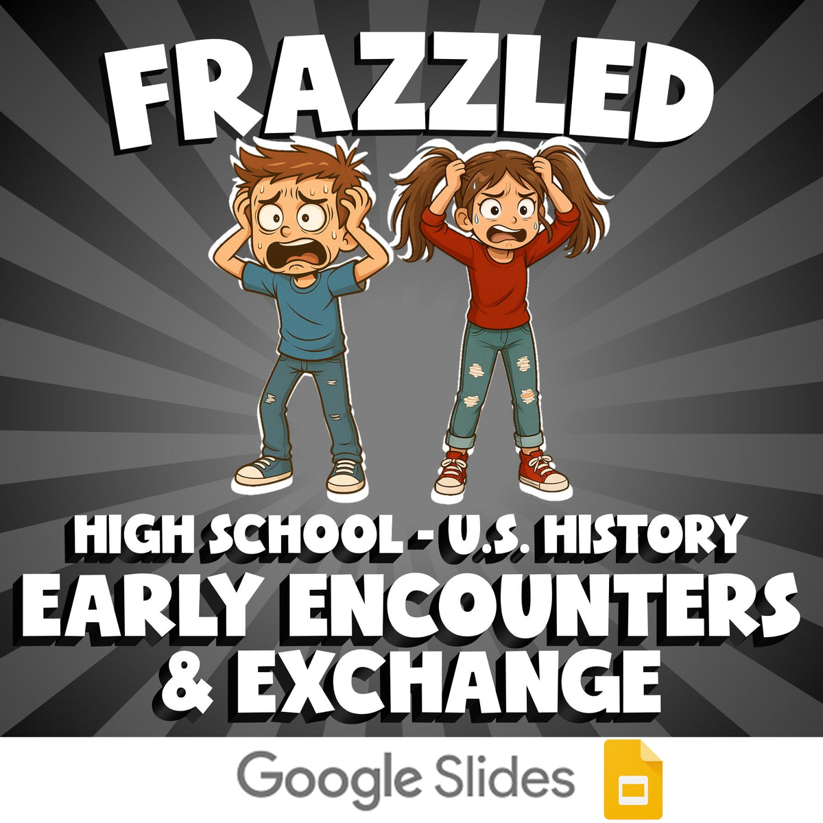 Early Encounters & Exchange FRAZZLED U.S. History Game - No Prep Review Activity