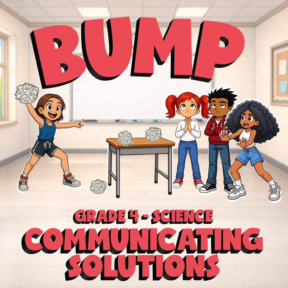 Communicating Solutions BUMP Science Game - No Prep Grade 4 Review Activity