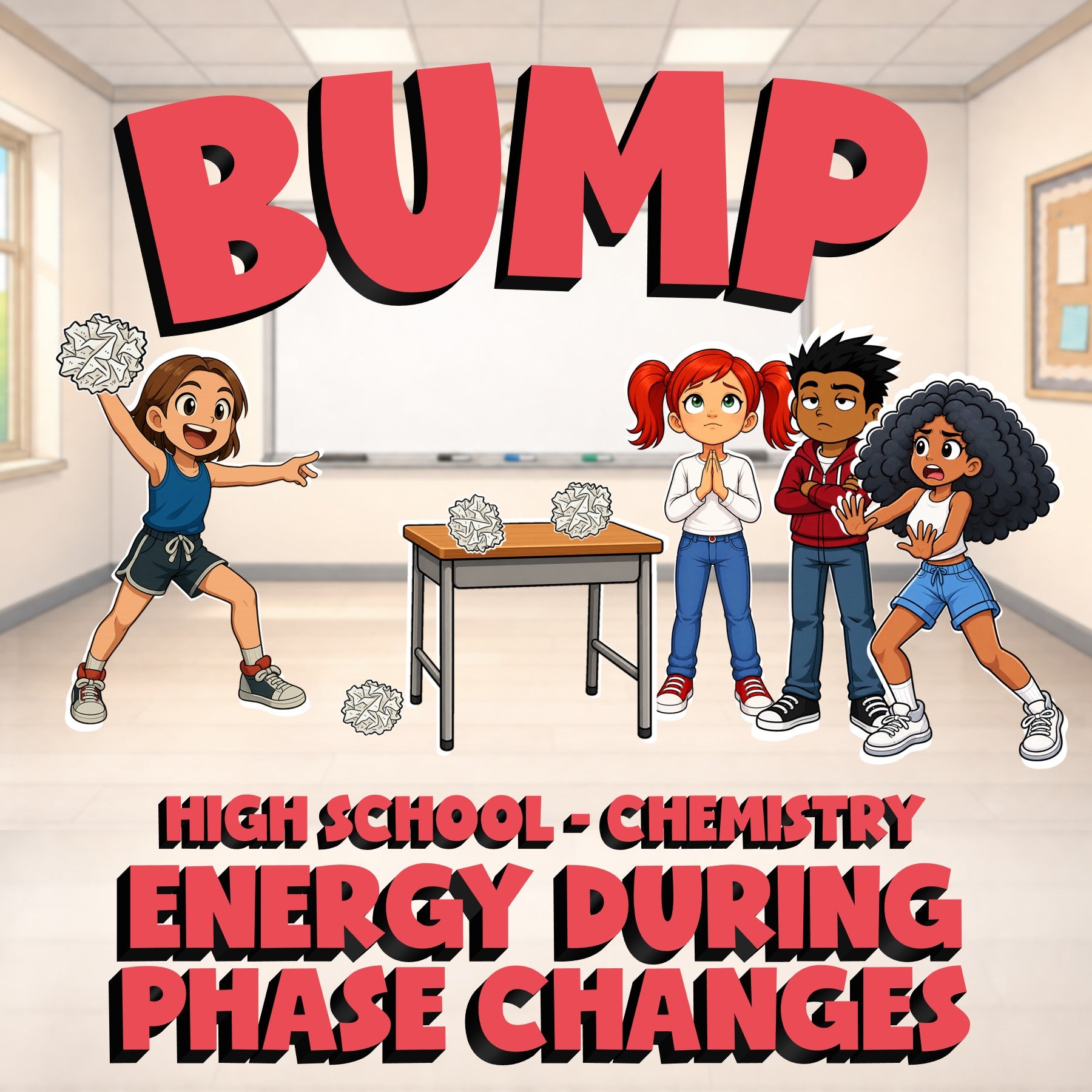 Energy During Phase Changes BUMP Science Game - No Prep Chemistry Review