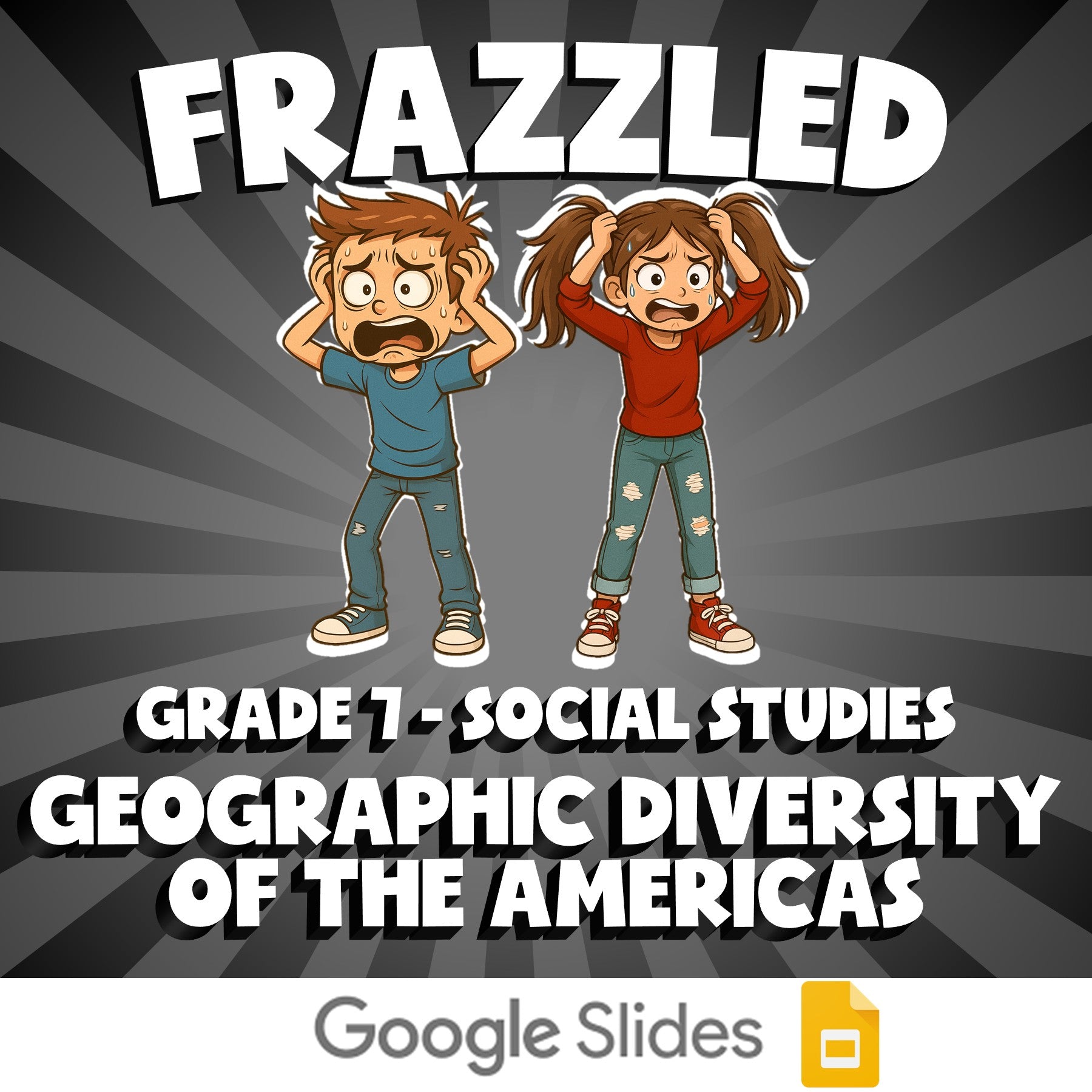 Geographic Diversity of the Americas FRAZZLED Socials Game - No Prep Grade 7