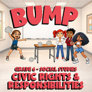 Civic Rights & Responsibilities BUMP Socials Game - No Prep Grade 6 Review