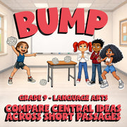 Compare Central Ideas Across Short Passages BUMP ELA Game - No Prep Grade 9