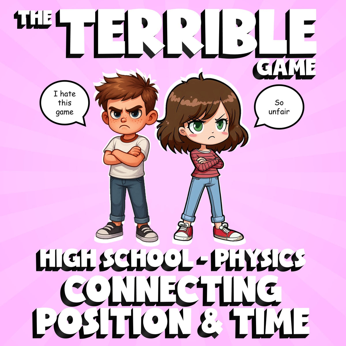 Connecting Position & Time THE TERRIBLE GAME - No Prep Physics Science Review