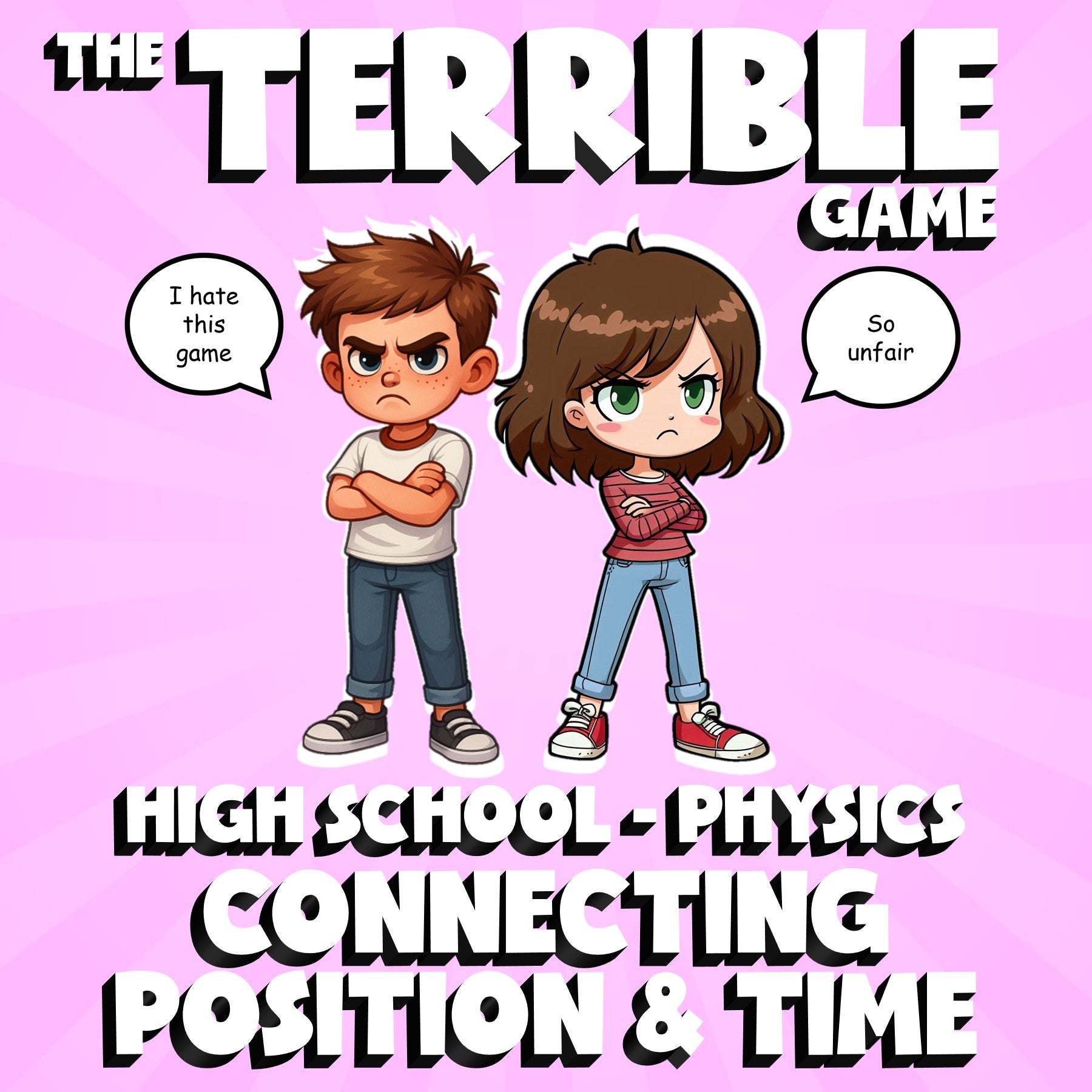 Connecting Position & Time THE TERRIBLE GAME - No Prep Physics Science Review