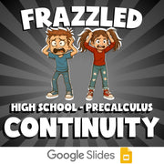 Continuity FRAZZLED Math Game - No Prep PreCalculus Review Activity
