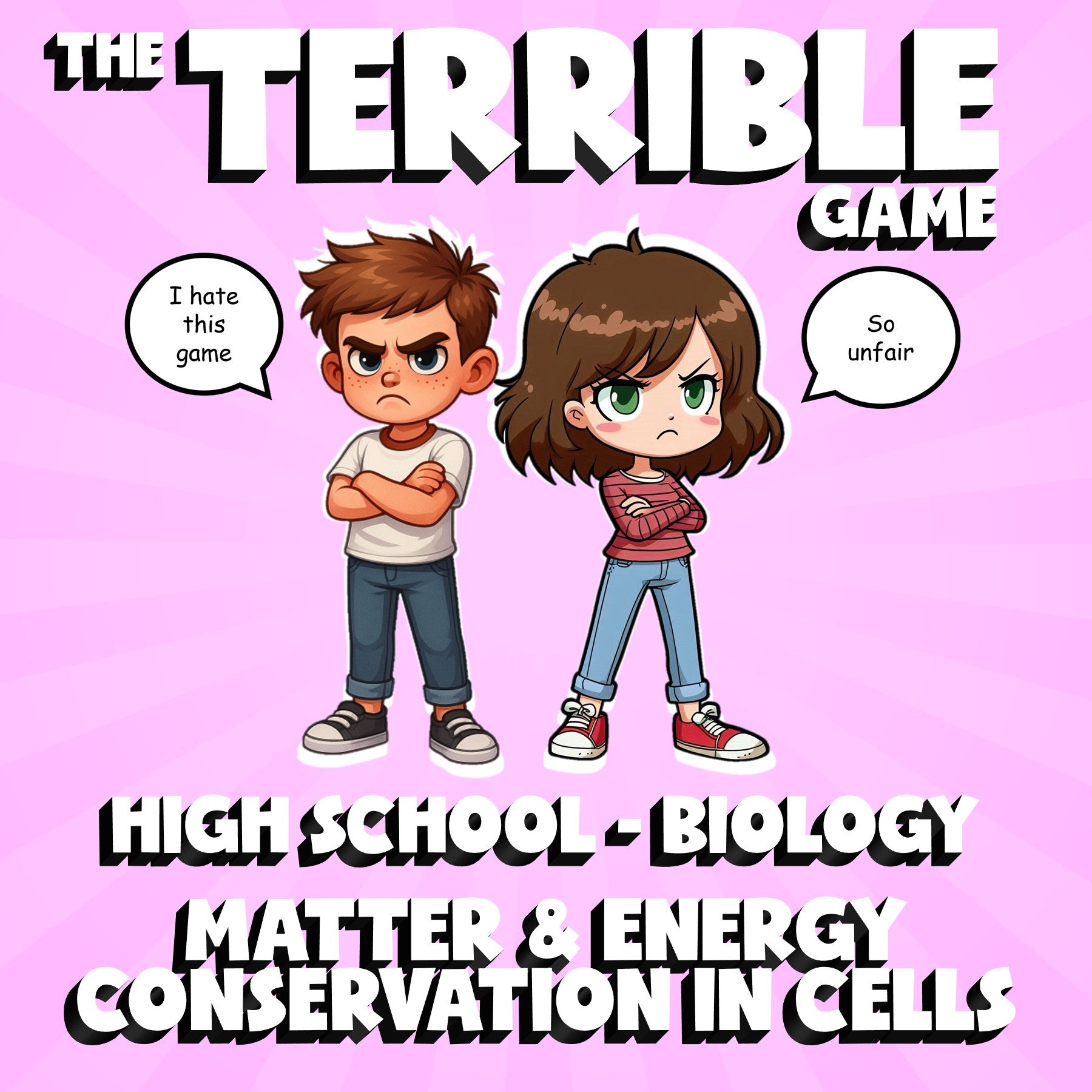 Matter & Energy Conservation in Cells THE TERRIBLE GAME - Biology Science Review