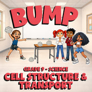 Cell Structure & Transport BUMP Science Game - No Prep Grade 9 Review Activity