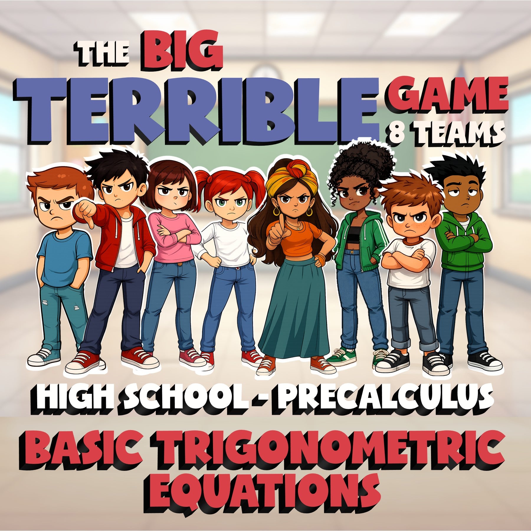 Basic Trigonometric Equations BIG TERRIBLE GAME - PreCalculus Math Review