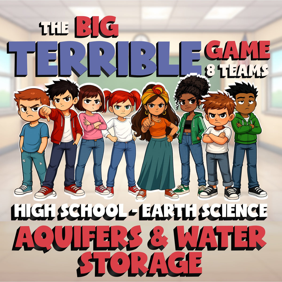 Aquifers & Water Storage BIG TERRIBLE GAME - No Prep Earth Science Review