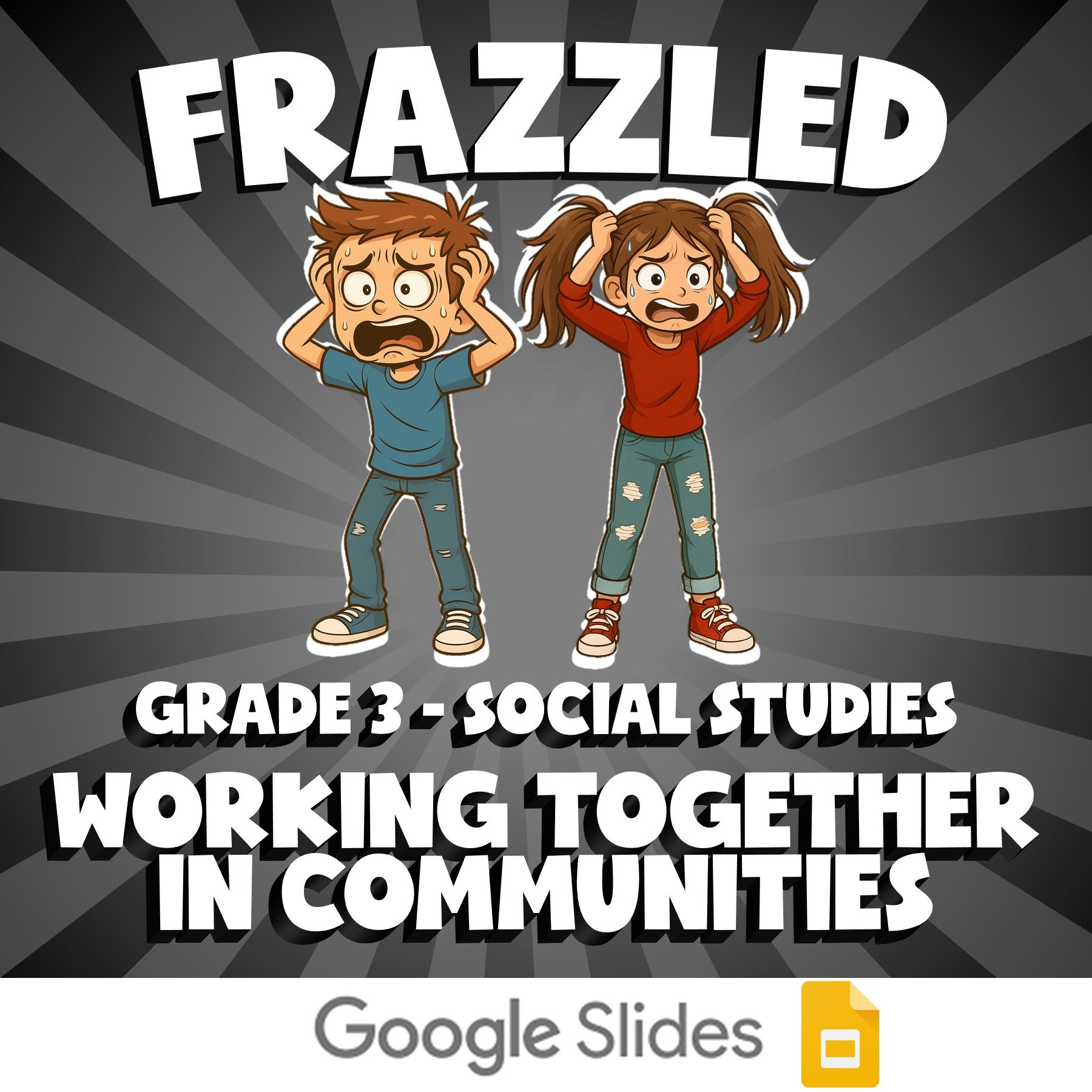 Working Together in Communities FRAZZLED Socials Game - No Prep Grade 3 Review