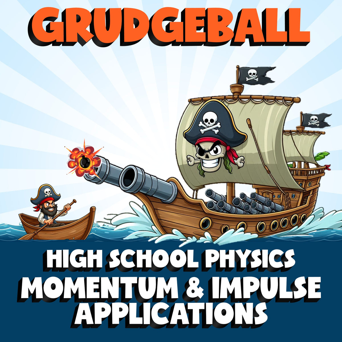 Momentum & Impulse Applications GRUDGEBALL Science Game - No Prep Physics Review