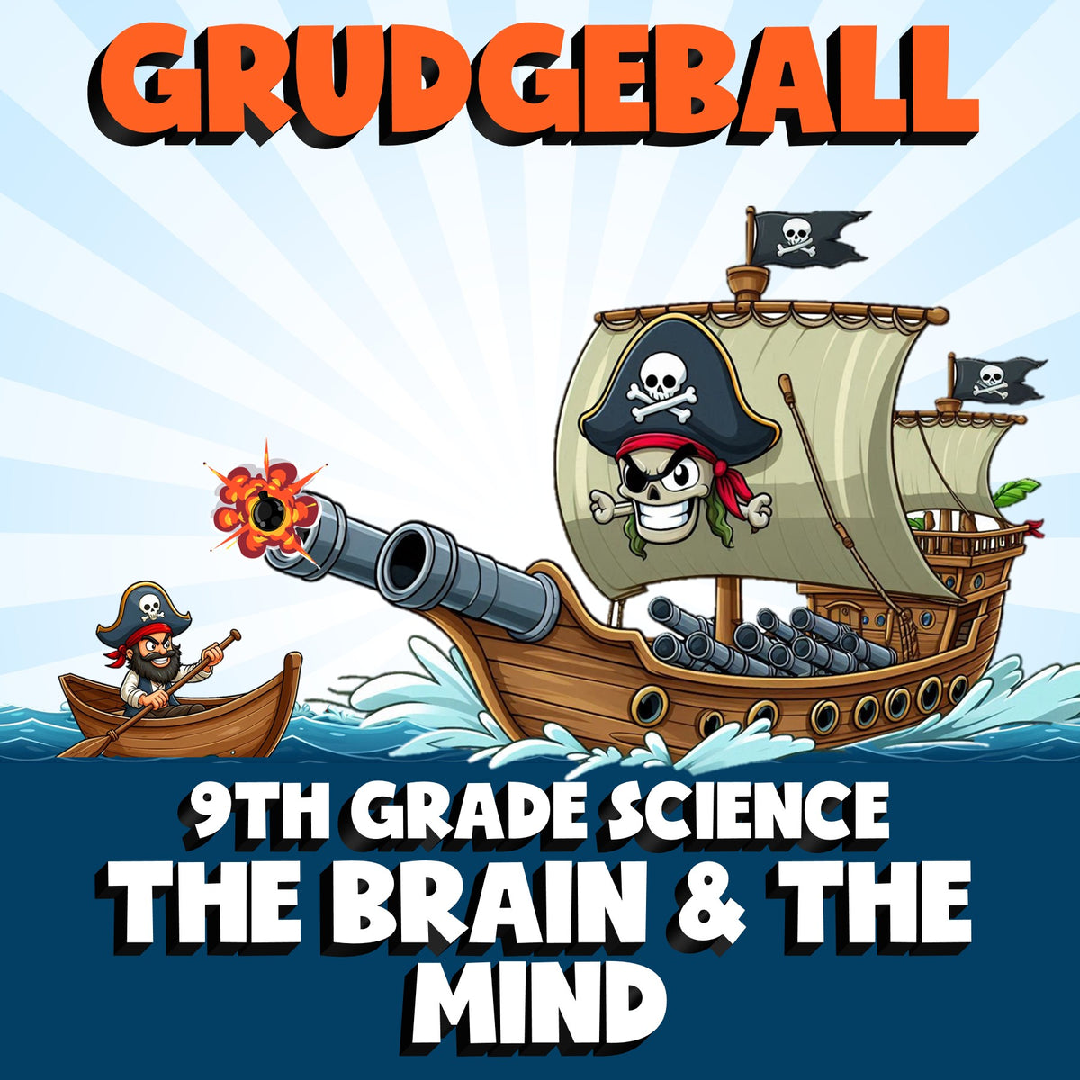 The Brain & The Mind GRUDGEBALL Science Game - No Prep Grade 9 Review Activity