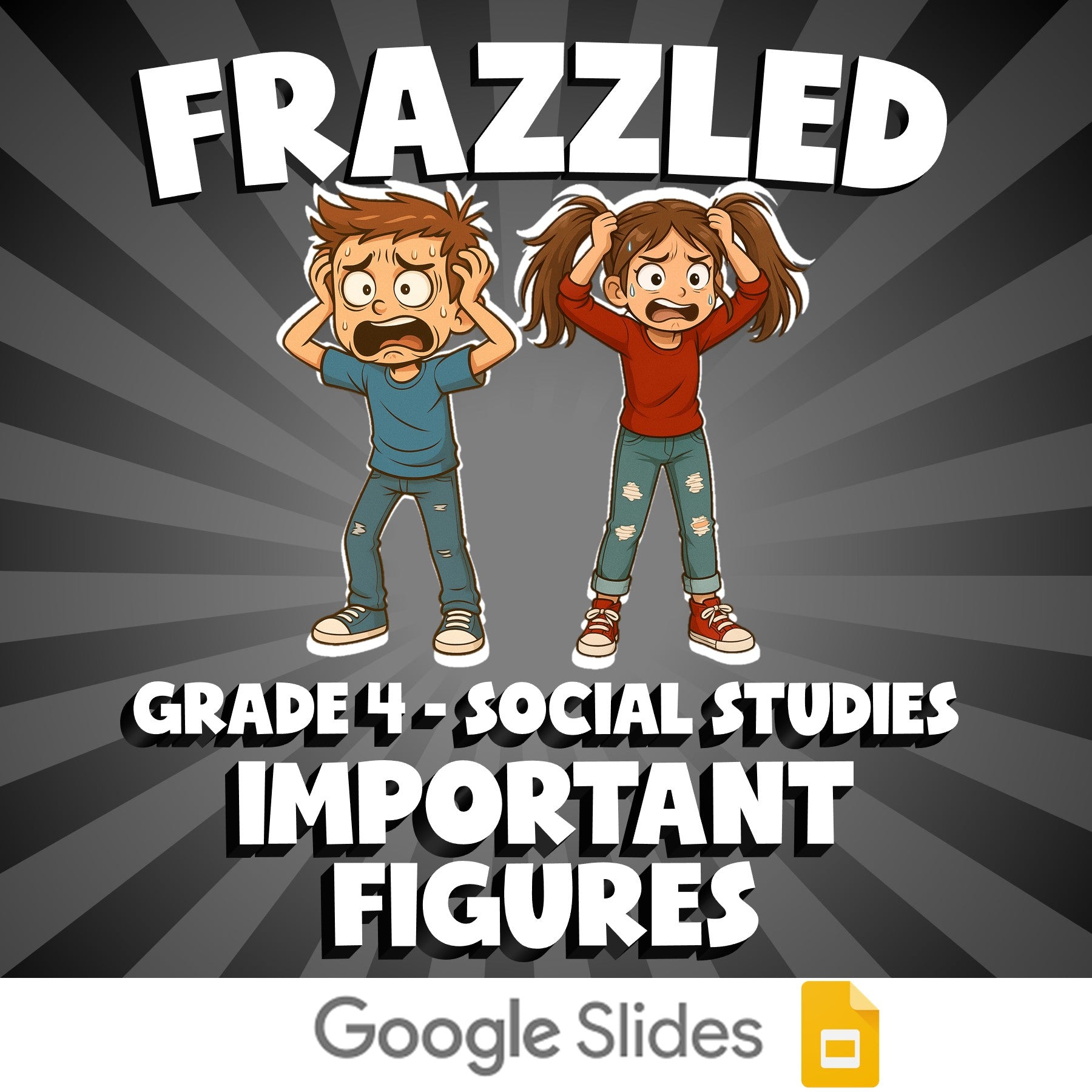 Important Figures FRAZZLED Socials Game - No Prep Grade 4 Review Activity