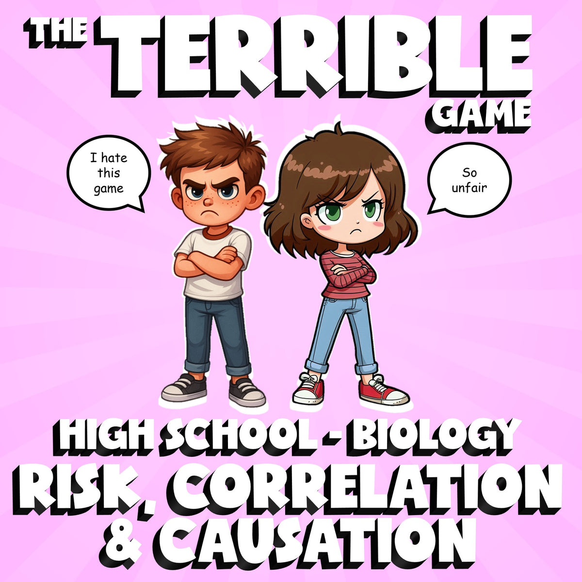 Risk, Correlation & Causation THE TERRIBLE GAME - No Prep Biology Science Review