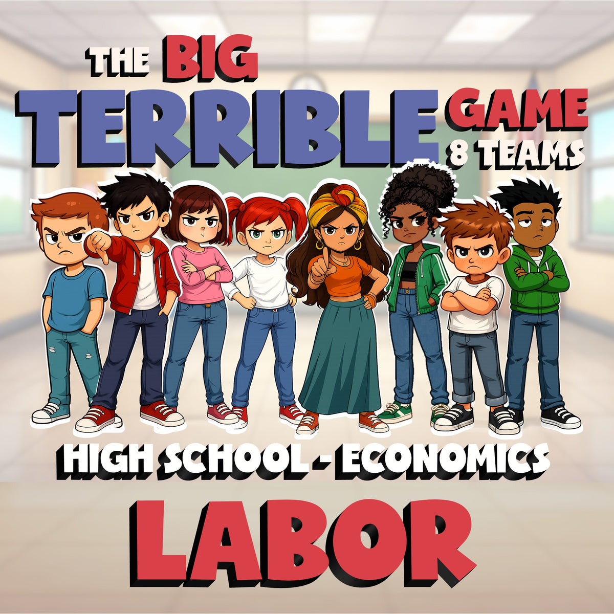 Labor BIG TERRIBLE GAME - No Prep Economics Review Activity
