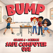Safe Computer Use BUMP Science Game - No Prep Grade 6 Review Activity