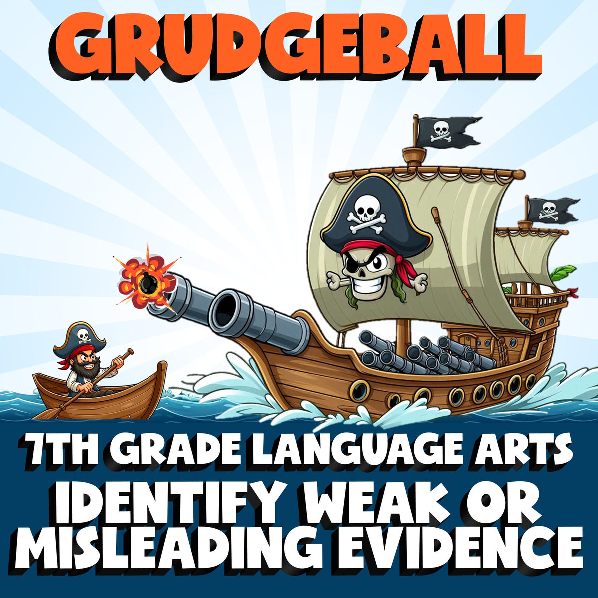 Identify Weak or Misleading Evidence GRUDGEBALL ELA Game - No Prep Grade 7