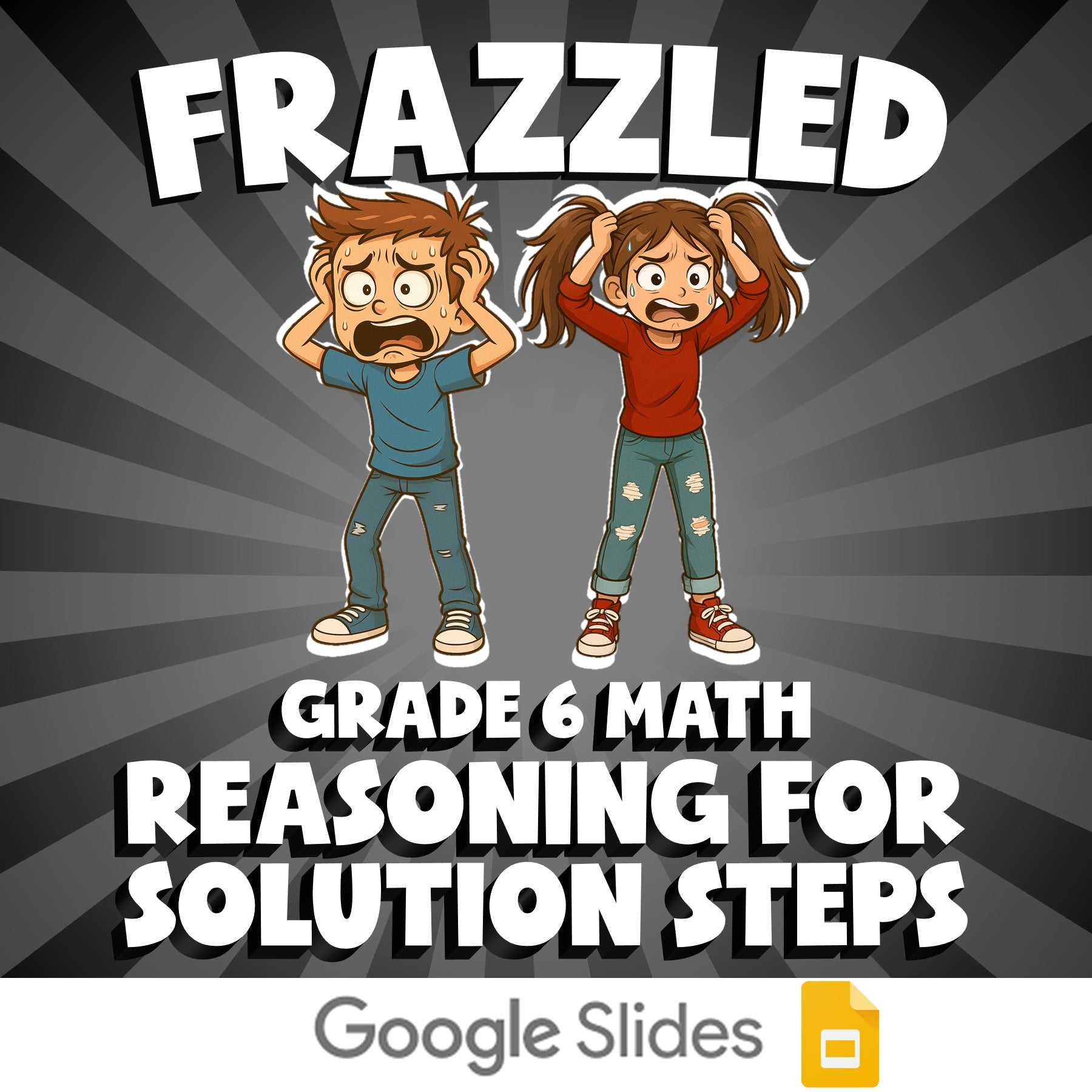 Reasoning for Solution Steps FRAZZLED Math Game - No Prep Grade 6 Review