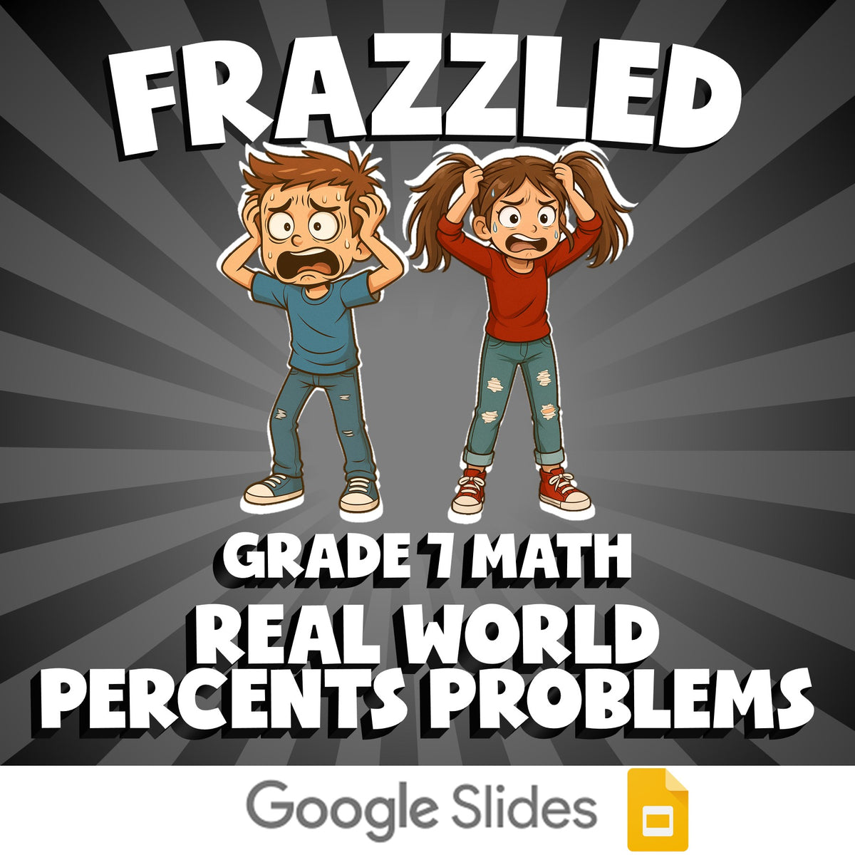 Real World Percents Problems FRAZZLED Math Game - No Prep Grade 7 Review