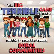 Rural Communities BIG TERRIBLE GAME - No Prep Grade 3 Socials Review Activity