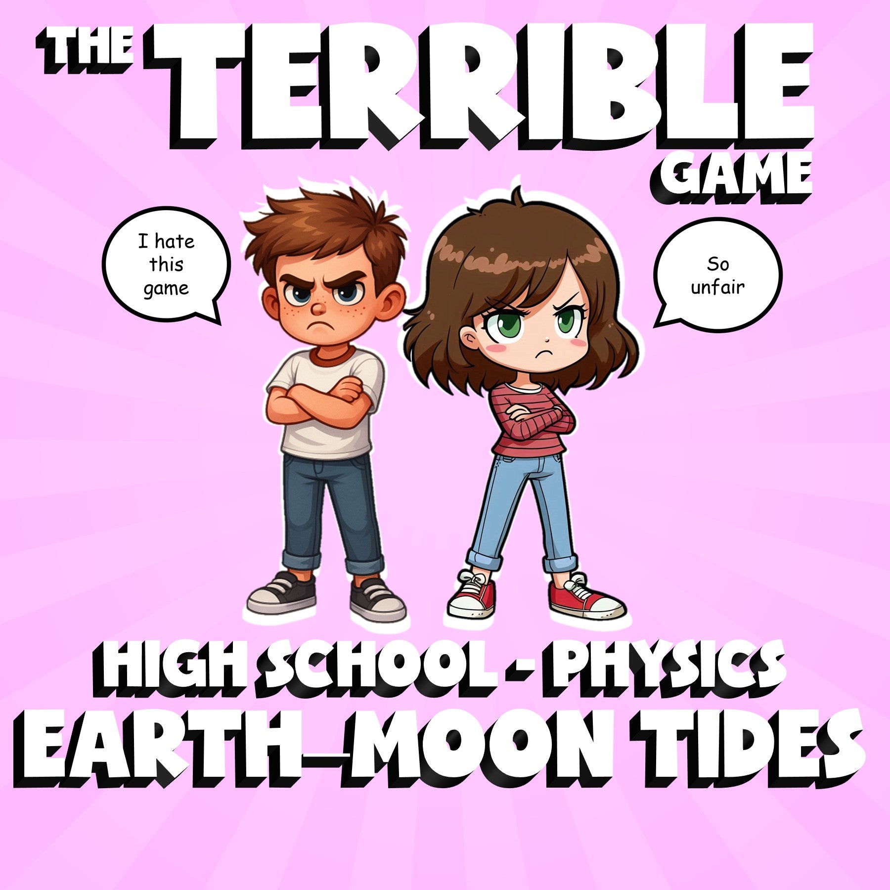 Earth–Moon Tides THE TERRIBLE GAME - No Prep Physics Science Review Activity