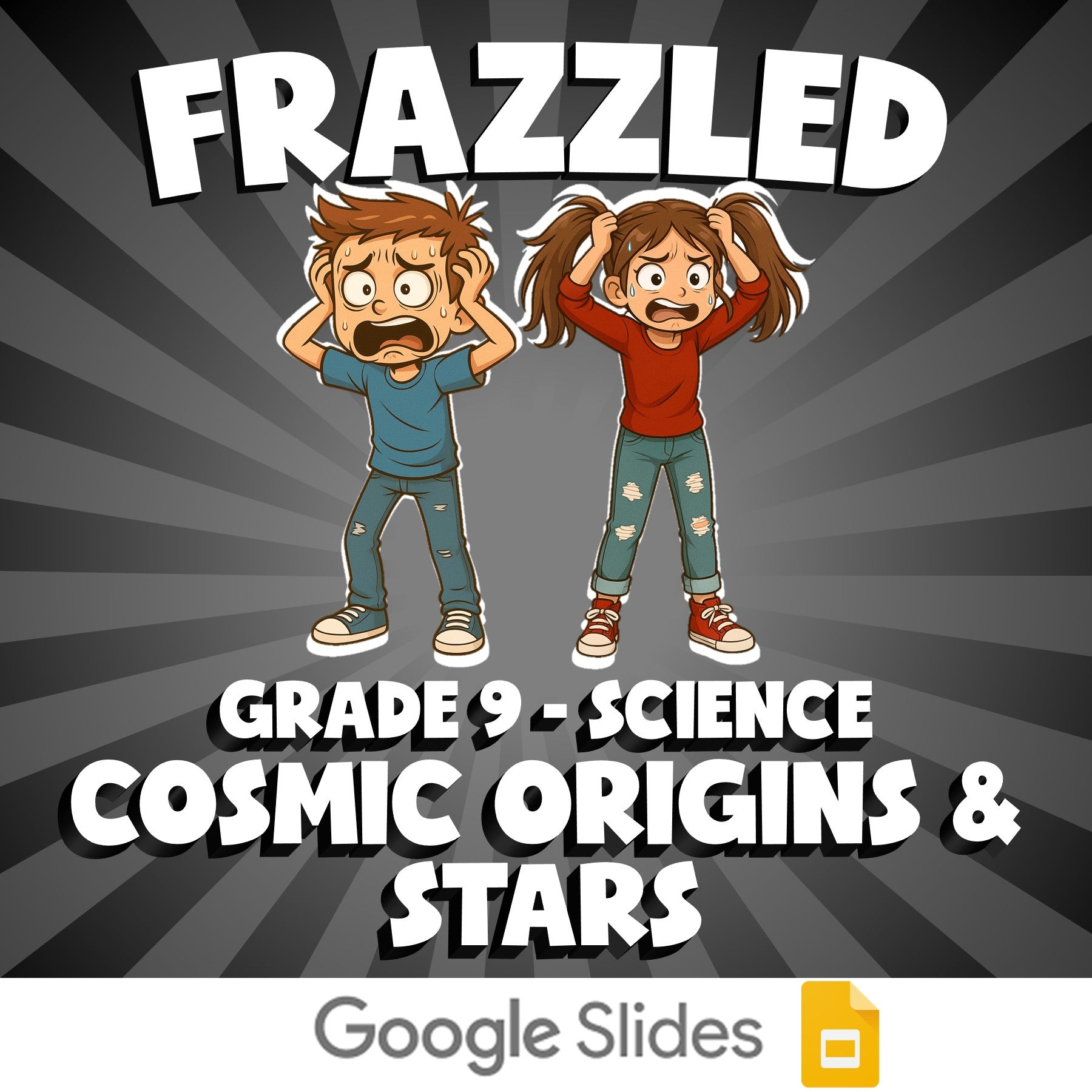 Cosmic Origins & Stars FRAZZLED Science Game - No Prep Grade 9 Review Activity